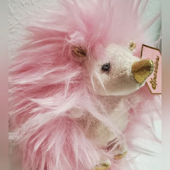 NWT F.A.O Schwarz Sparklers Pink Hedgehog - Picture 3 of 7